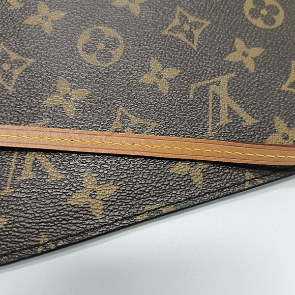 NEVERFULL MM Monogram Coated Canvas Brown