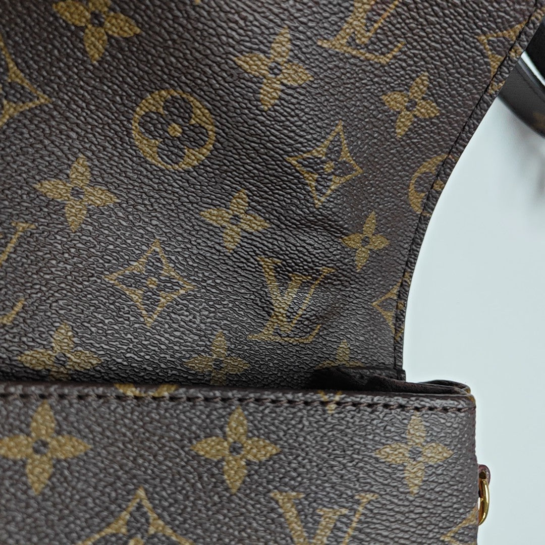 MÉTIS MM Monogram Coated Canvas Brown