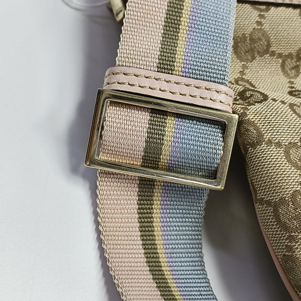 Monogram Coated Canvas Shoulder Bag Beige