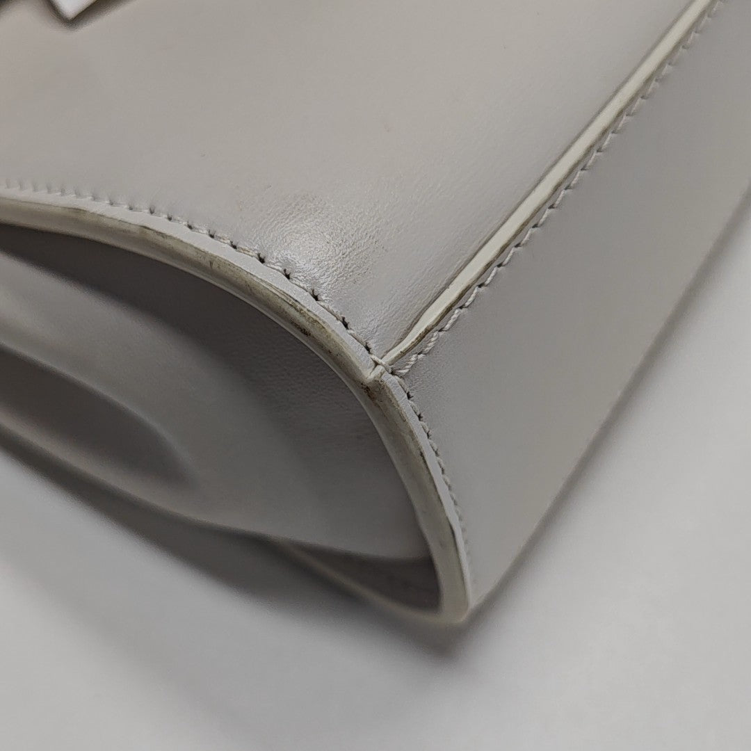 The Clip Calfskin White