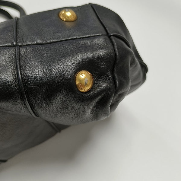 Lambskin Tote Bag Black