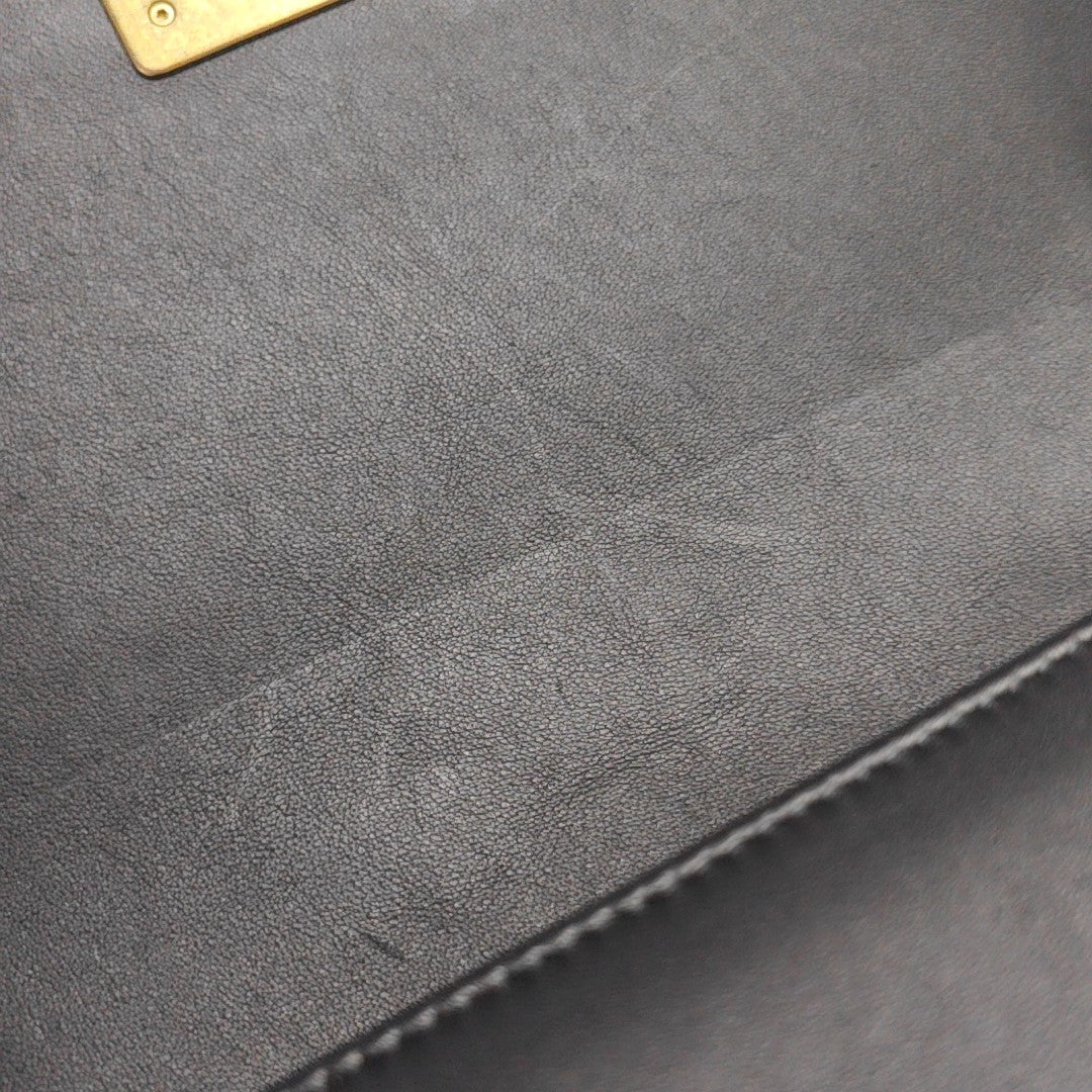 BOY CHANEL Medium Quilted Calfskin Black