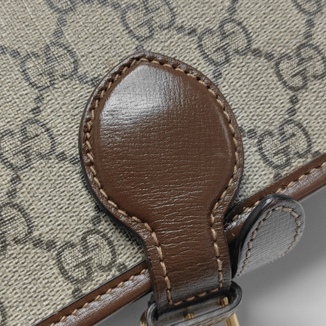 Retro Mini Monogram Coated Canvas Beige