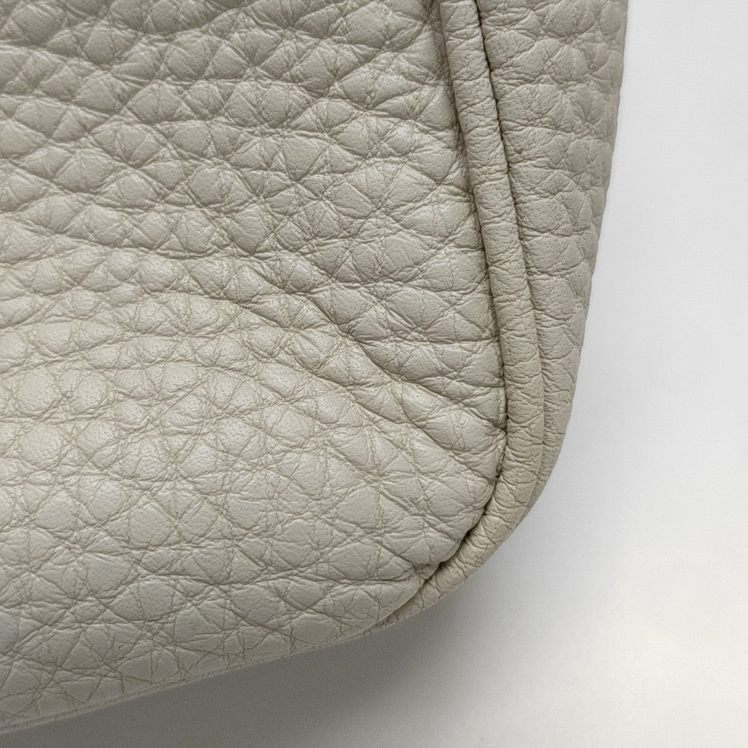 Calfskin Top Handle Bag White