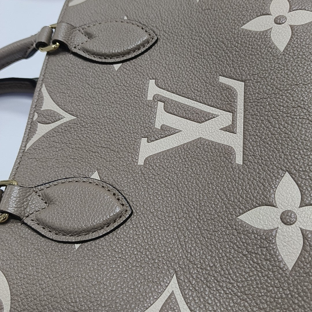 ONTHEGO PM Monogram Calfskin Gray