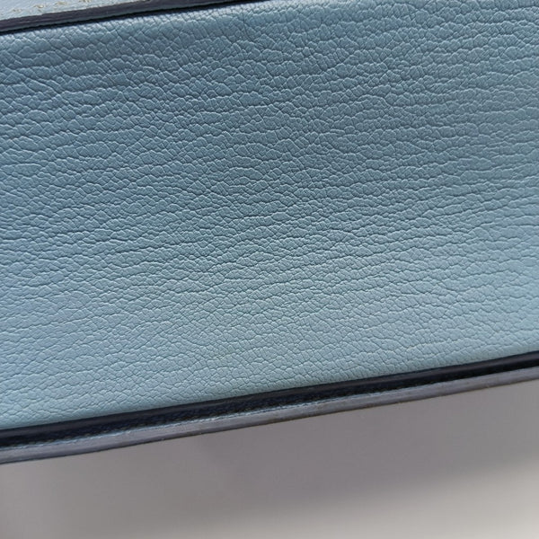 Calfskin Shoulder Bag Blue