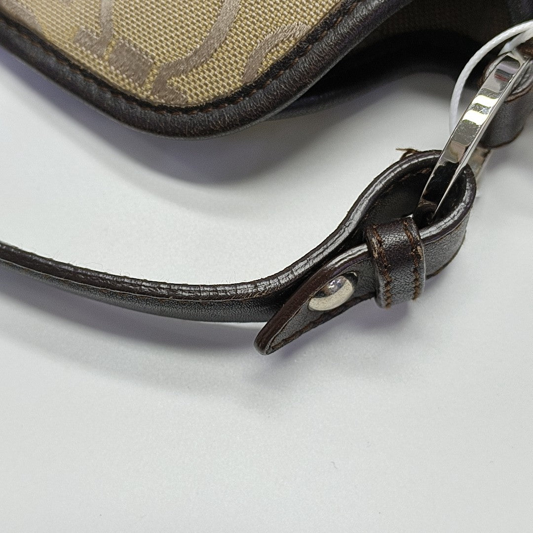Canvas Top Handle Bag Brown