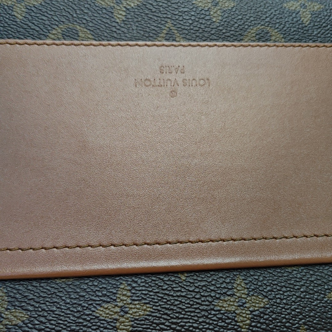 MARCEAU Monogram Coated Canvas Brown