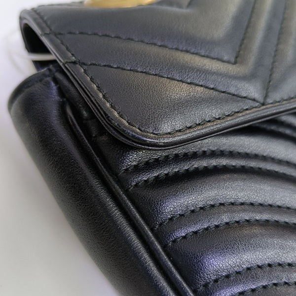 GG Marmont Small Quilted Calfskin Black