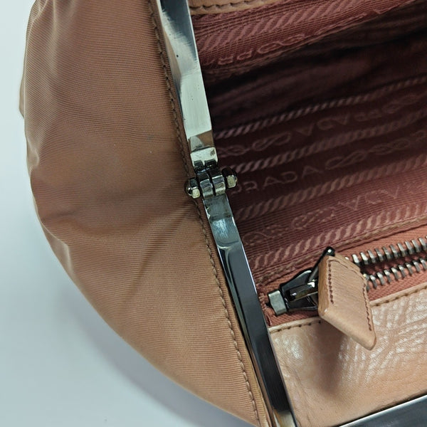 Nylon Shoulder Bag Pink