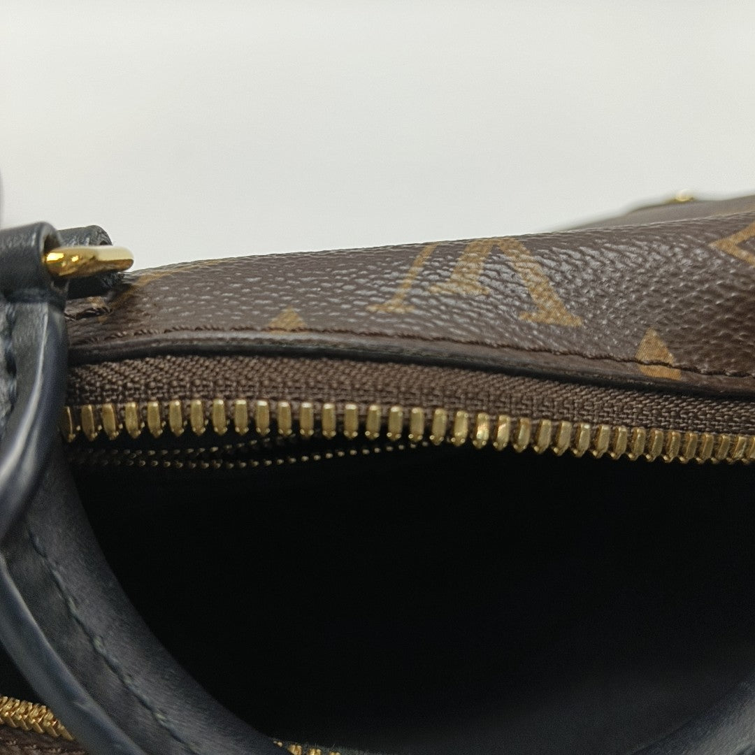 PETITE MALLE Monogram Coated Canvas Brown