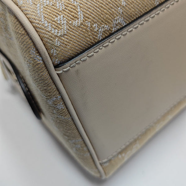 Ophidia Small Monogram Denim Beige
