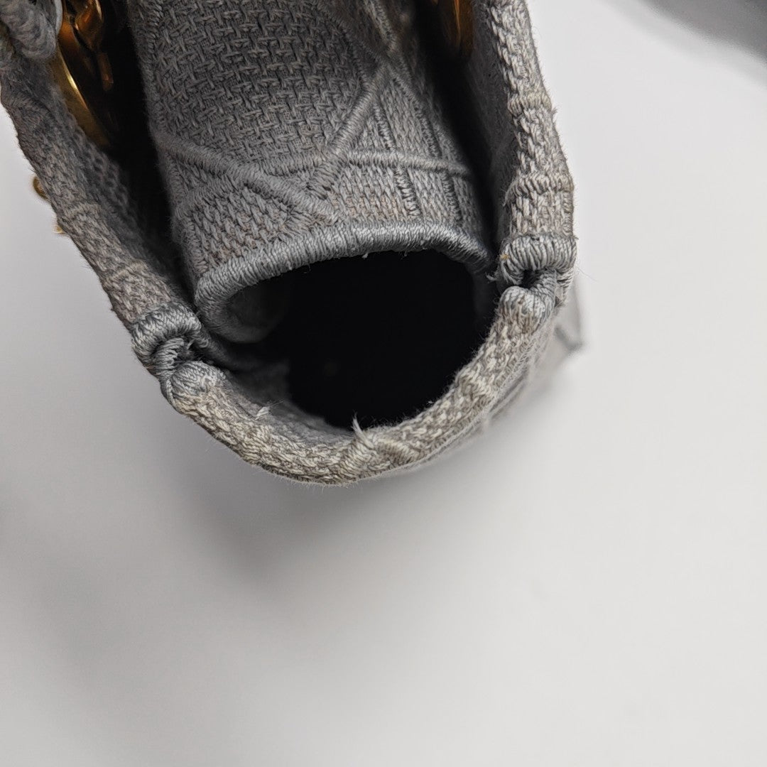 Lady D-Lite Cannage Canvas Gray