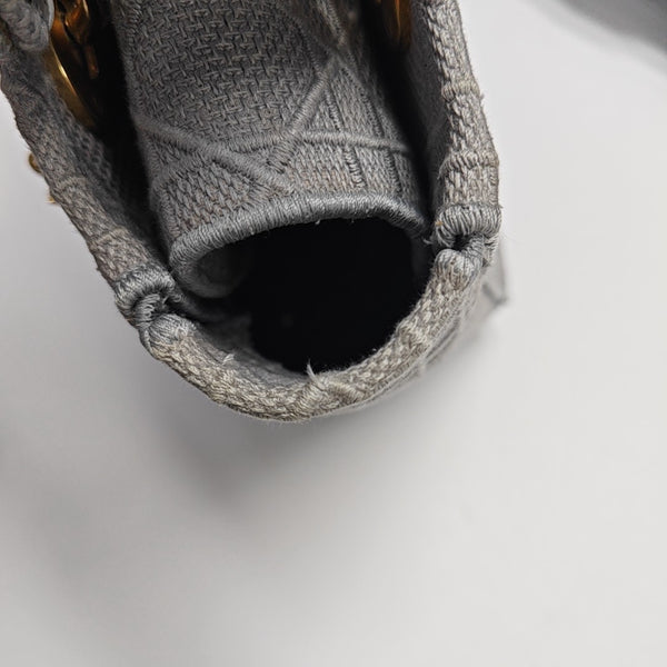 Lady D-Lite Cannage Canvas Gray