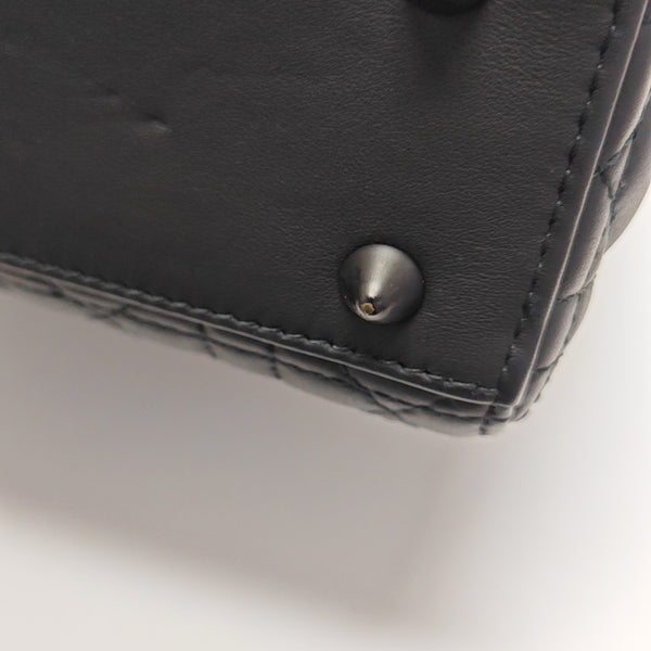 Lady Dior Small Cannage Calfskin Black
