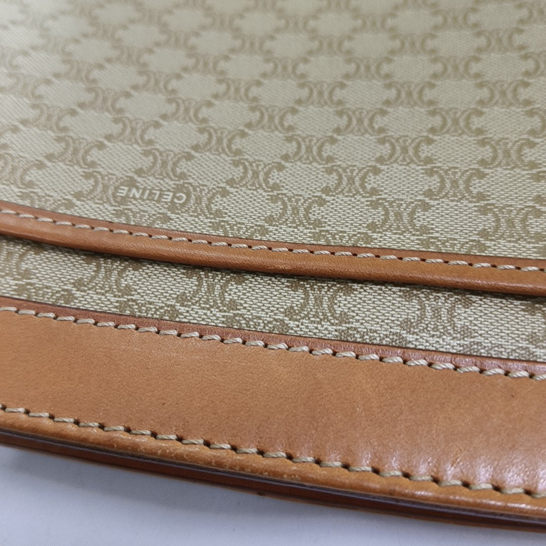 MACADAM CLUTCHES Coated Canvas Brown