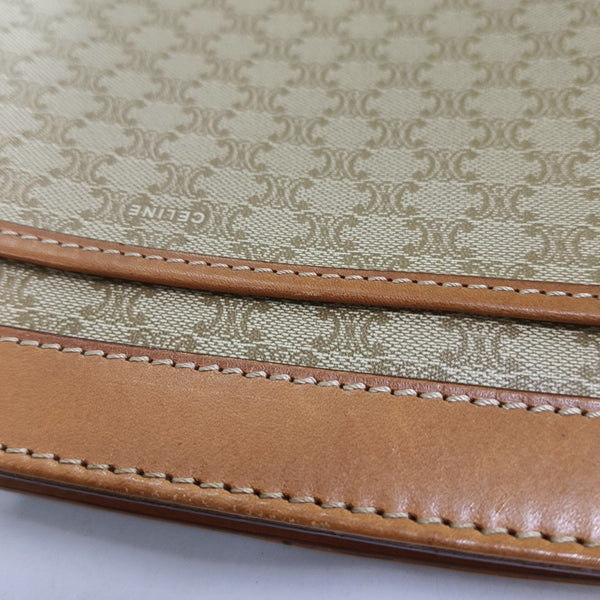 MACADAM CLUTCHES Coated Canvas Brown
