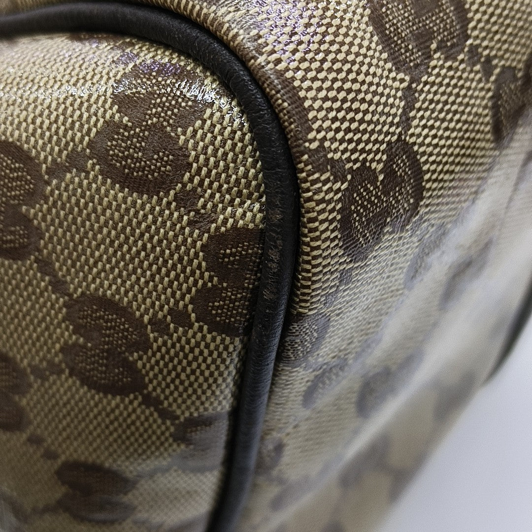 Joy Monogram Coated Canvas Beige