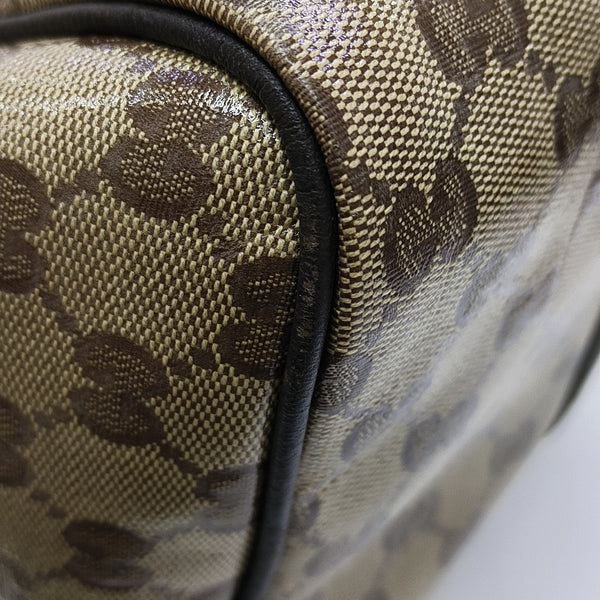 Joy Monogram Coated Canvas Beige