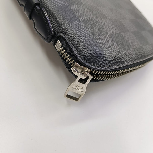 Damier Graphite Coated Canvas Clutch Gray
