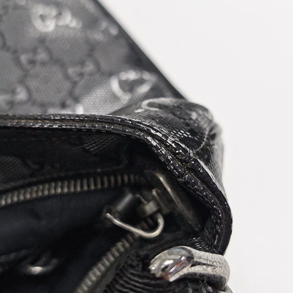 GG Imprime Monogram Coated Canvas Black