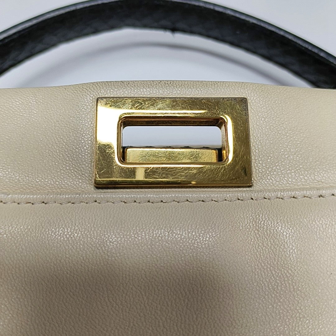 Peekaboo Mini Calfskin White