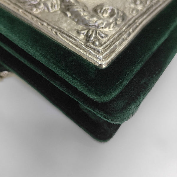 Velvet Shoulder Bag Green