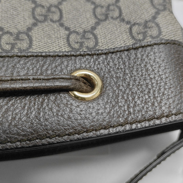 Ophidia Mini Monogram Coated Canvas Beige