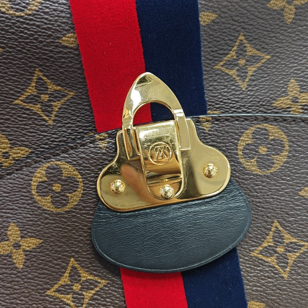 GEORGES BB Monogram Coated Canvas Brown