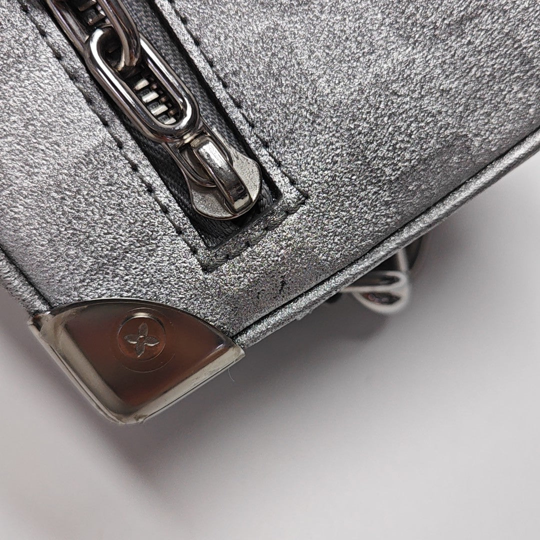 SOFT TRUNK Mini Damier Special Material Silver