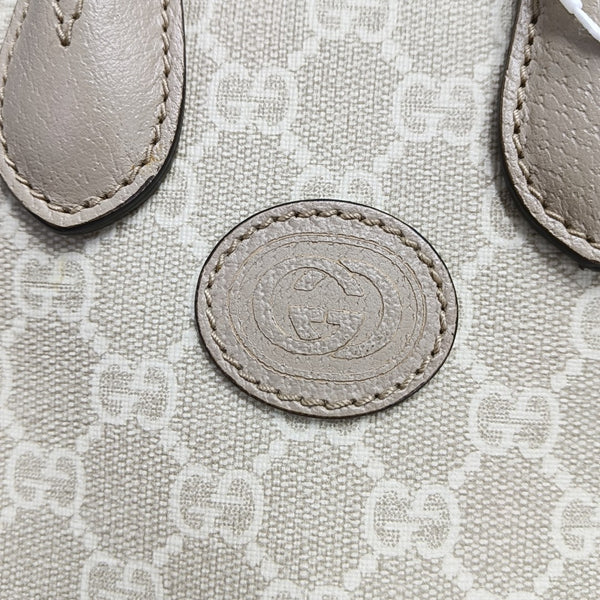 Retro Mini Monogram Coated Canvas Beige