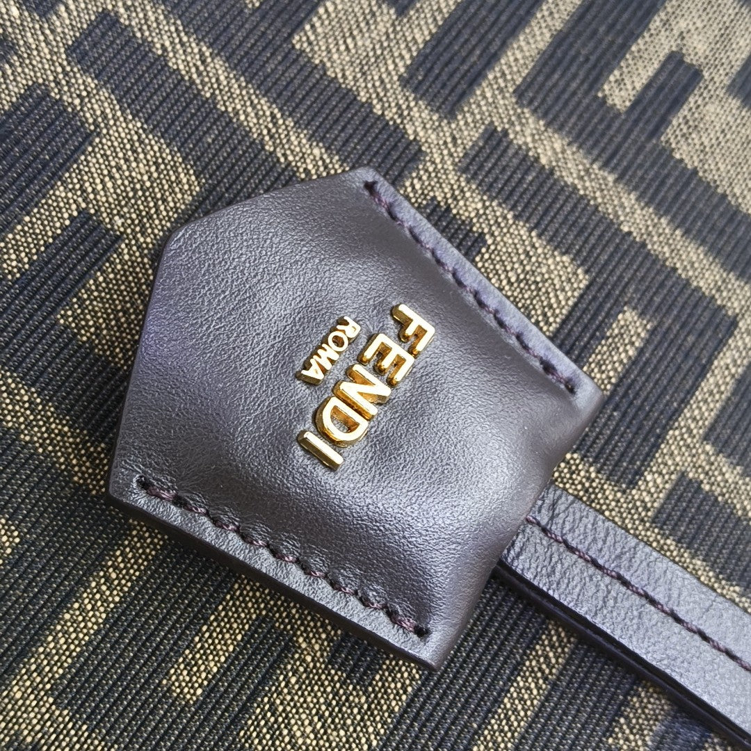 Canvas Shoulder Bag Brown