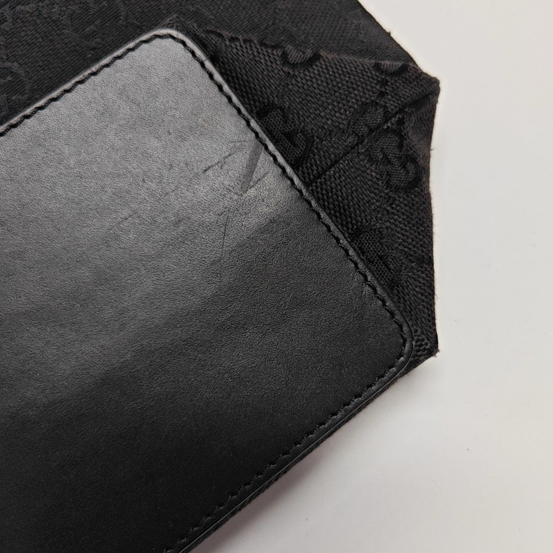 Monogram Canvas Tote Bag Black
