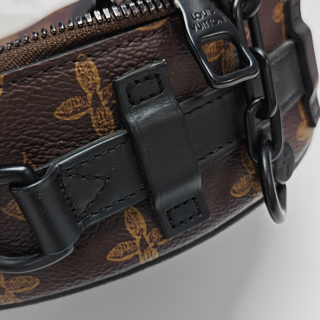 WHEEL BOX Monogram Coated Canvas Brown
