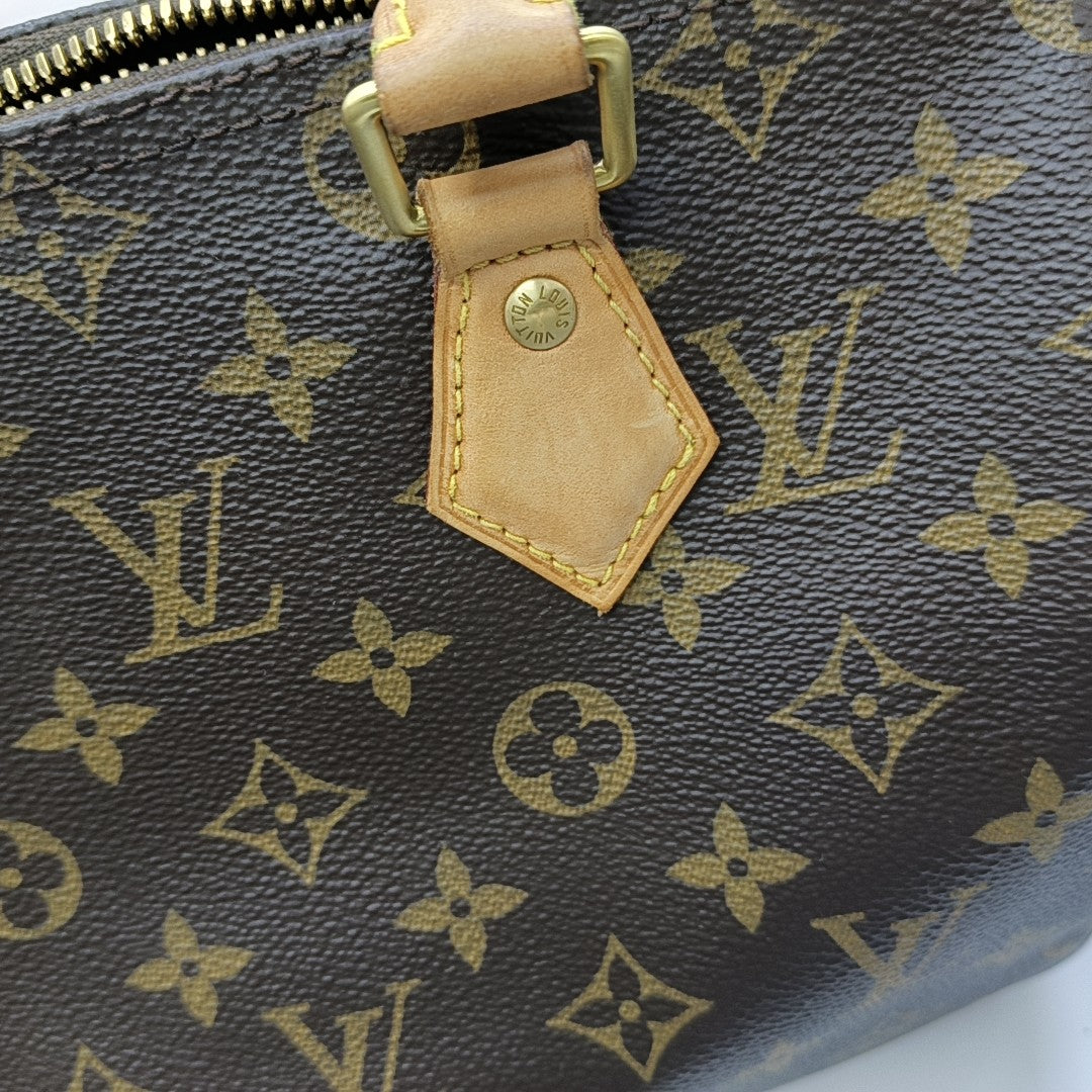SPEEDY 25 Monogram Coated Canvas Brown