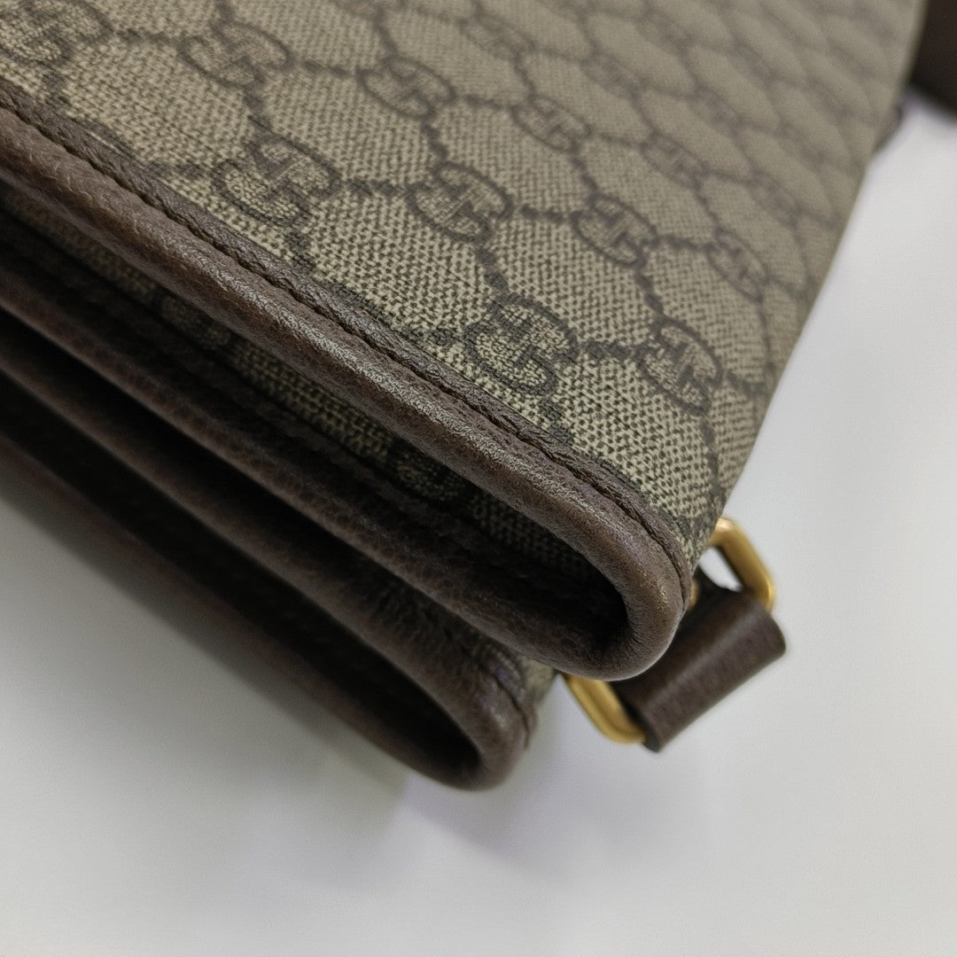 Neo Vintage Large Monogram Coated Canvas Brown