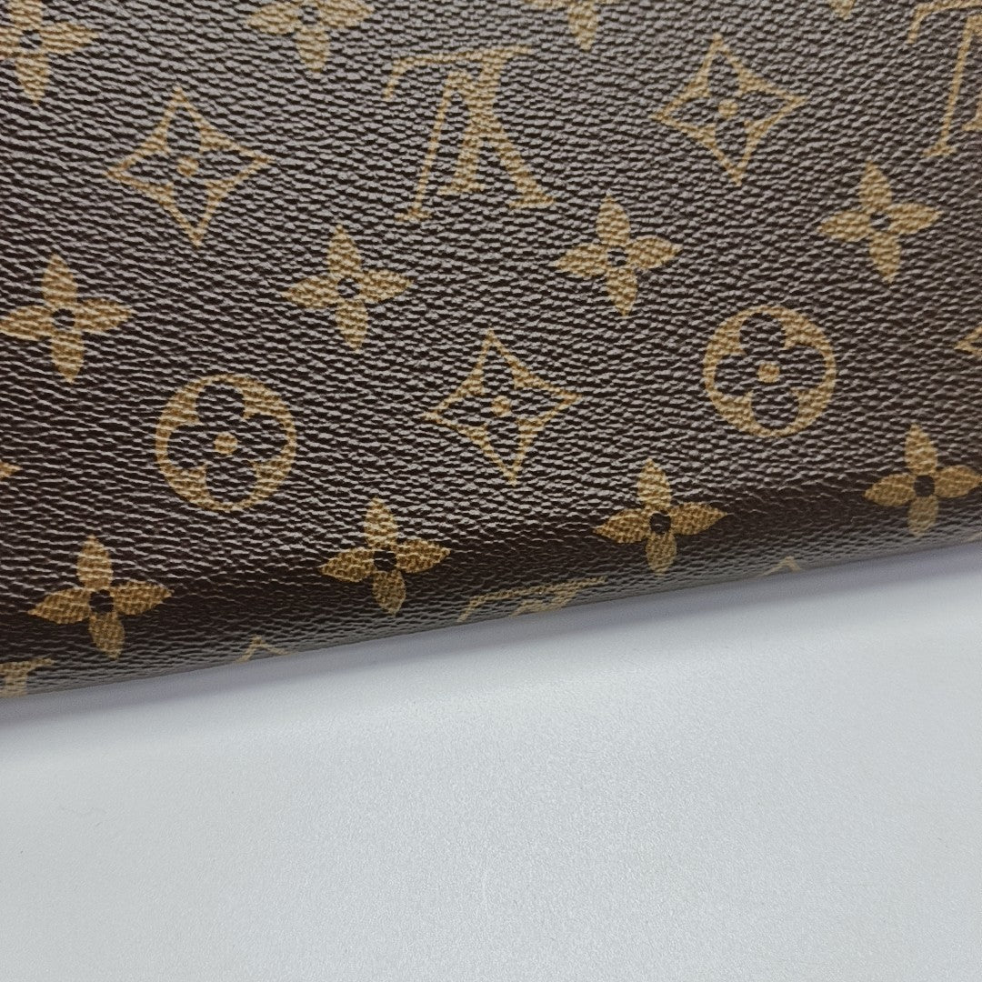 ZIPPY Monogram Coated Canvas Brown Wallet