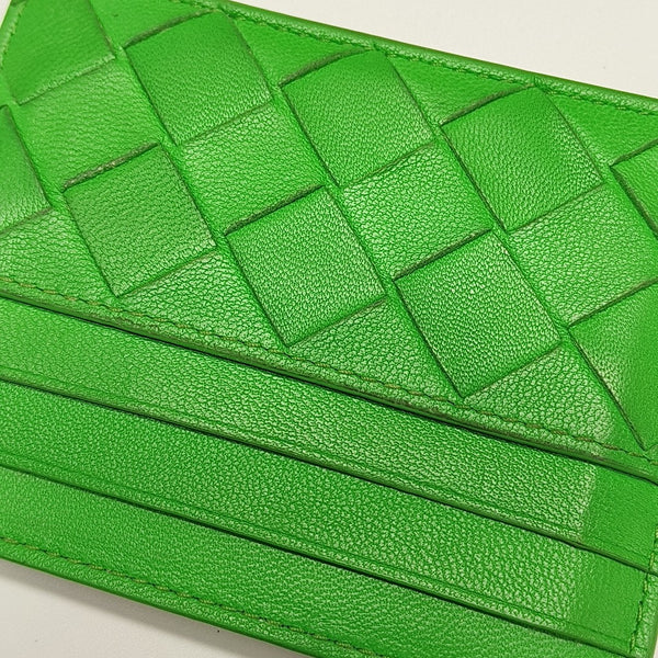 Lambskin Card Holder Green