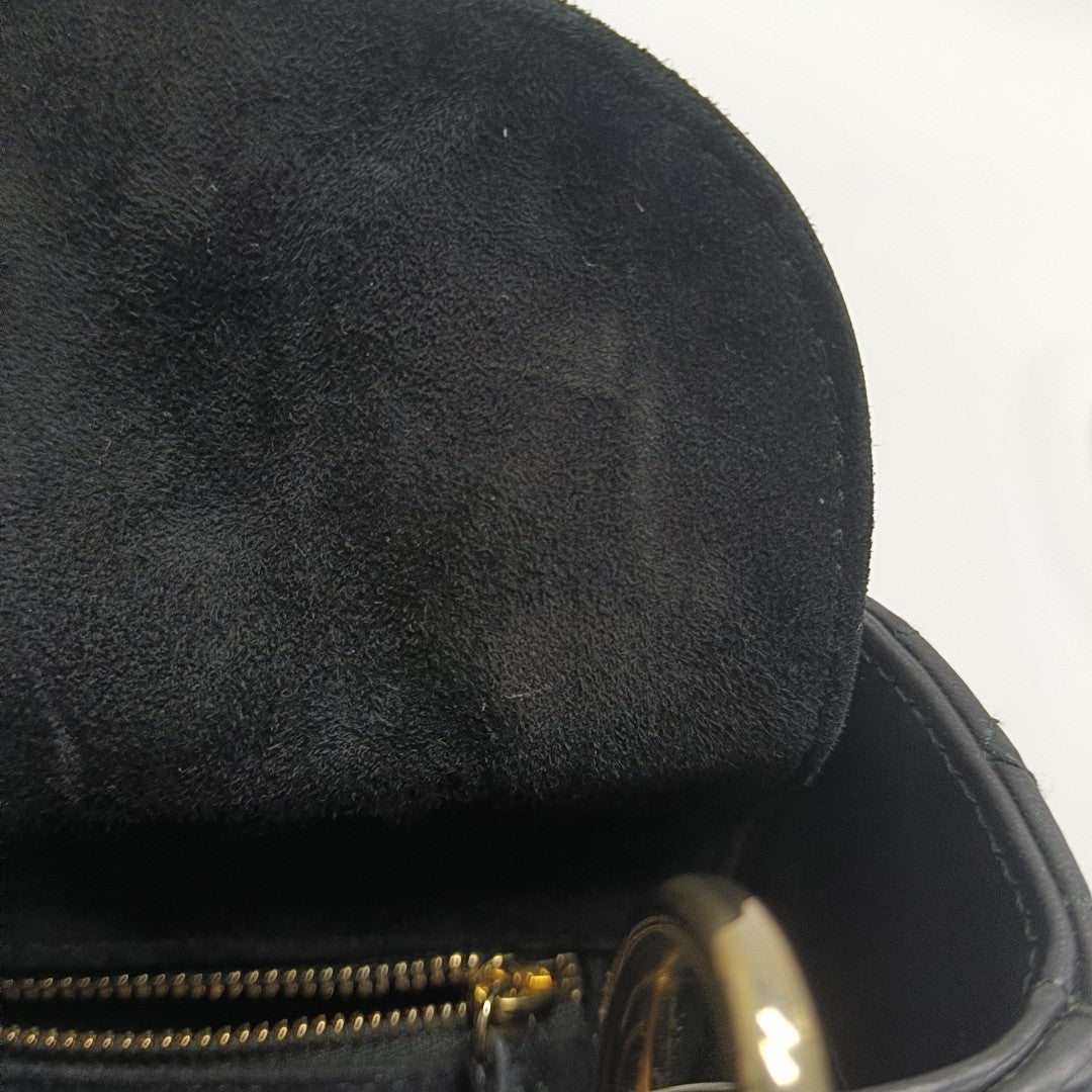Lady Dior Mini Cannage Lambskin Black