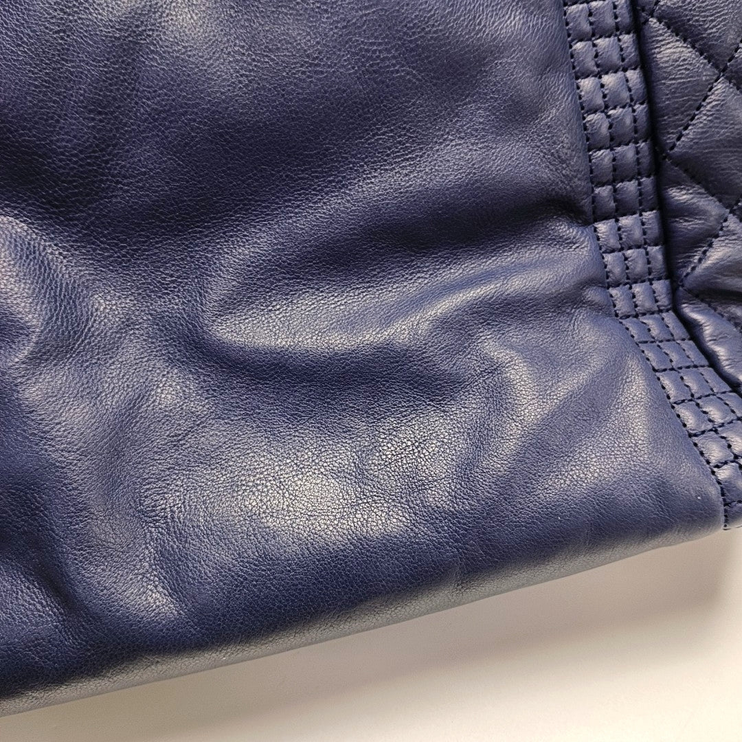 Quilted Calfskin Blue