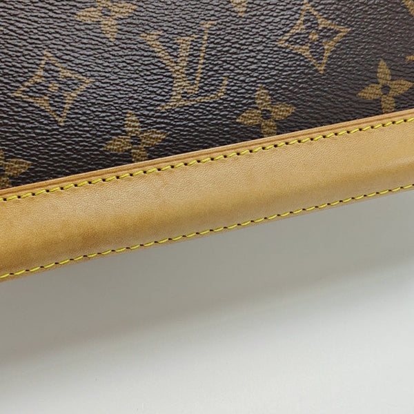 ALMA BB Monogram Coated Canvas Brown