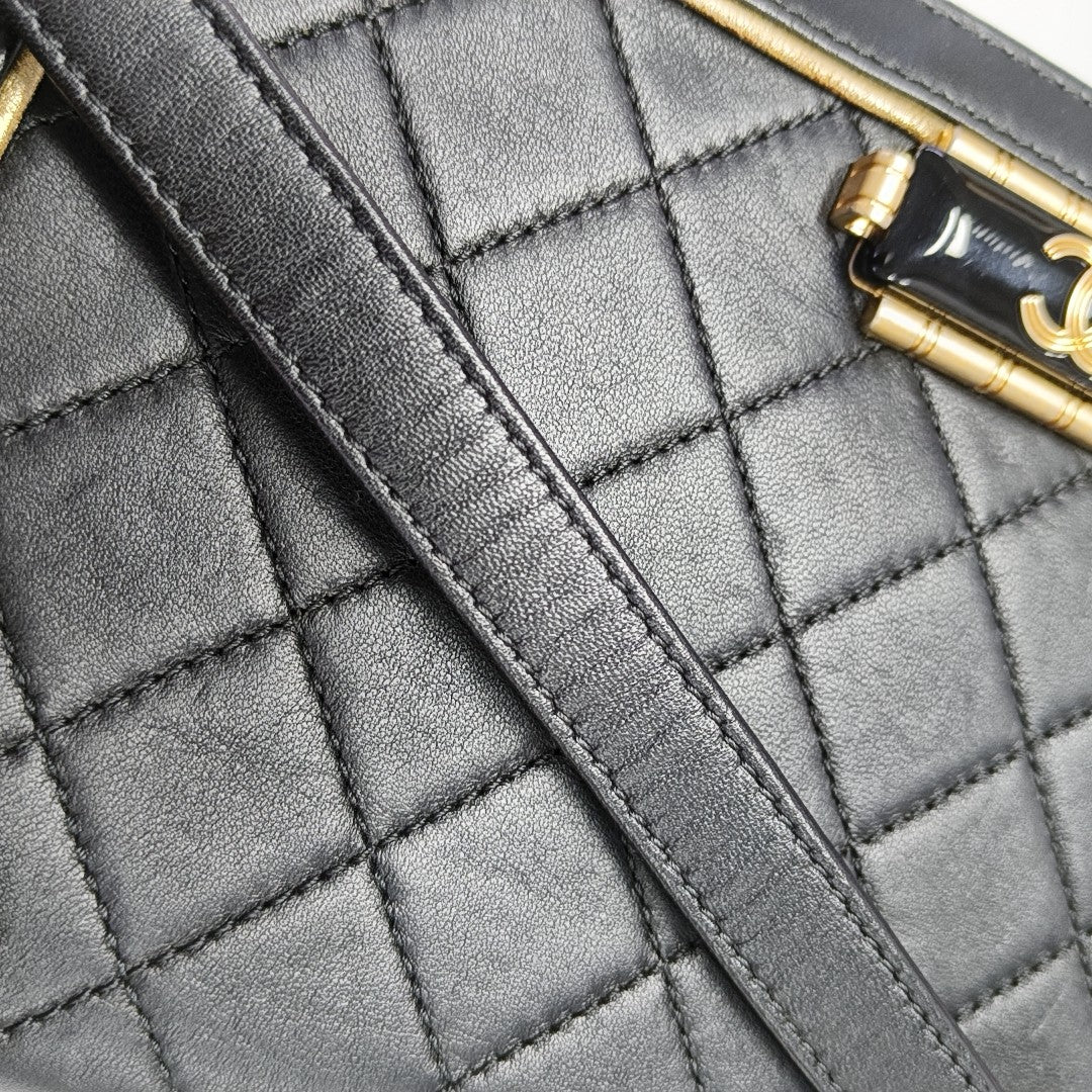 Quilted Lambskin Black