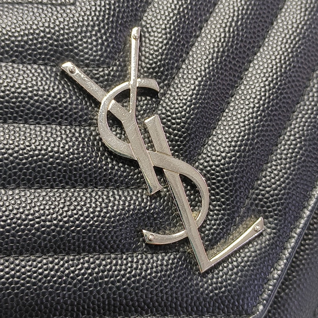 MONOGRAM Medium Chevron Calfskin Black