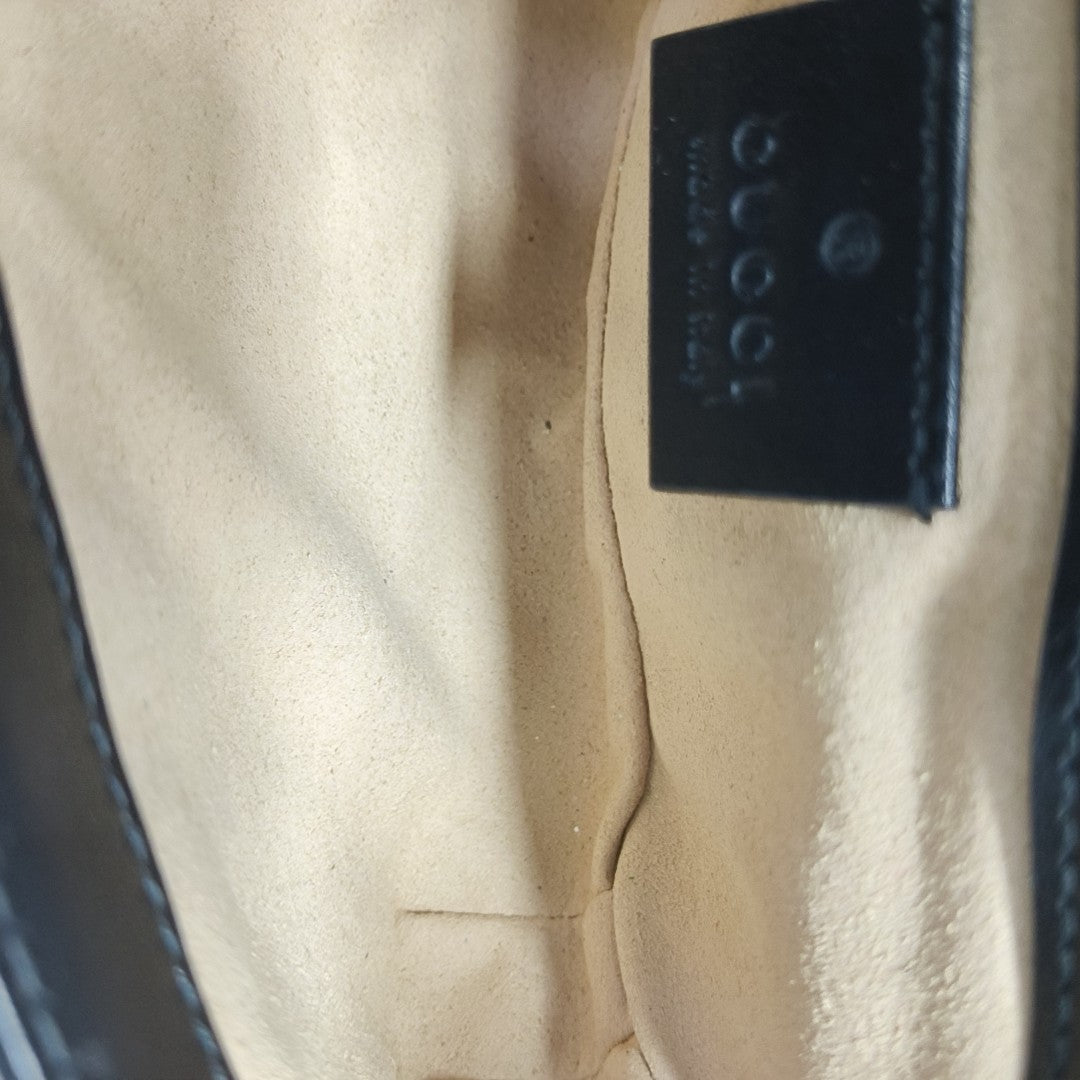 GG Marmont Mini Quilted Calfskin Black