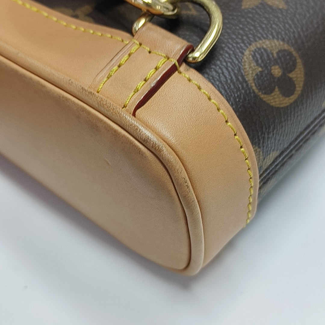 SOHO Mini Monogram Coated Canvas Brown