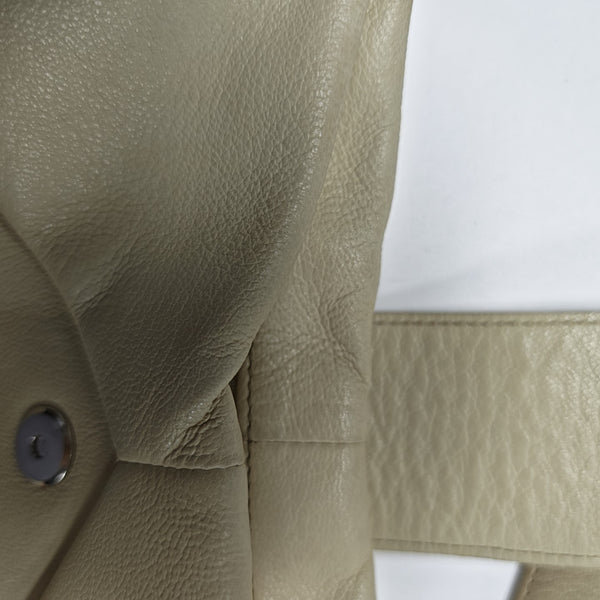 Lambskin Top Handle Bag Yellow