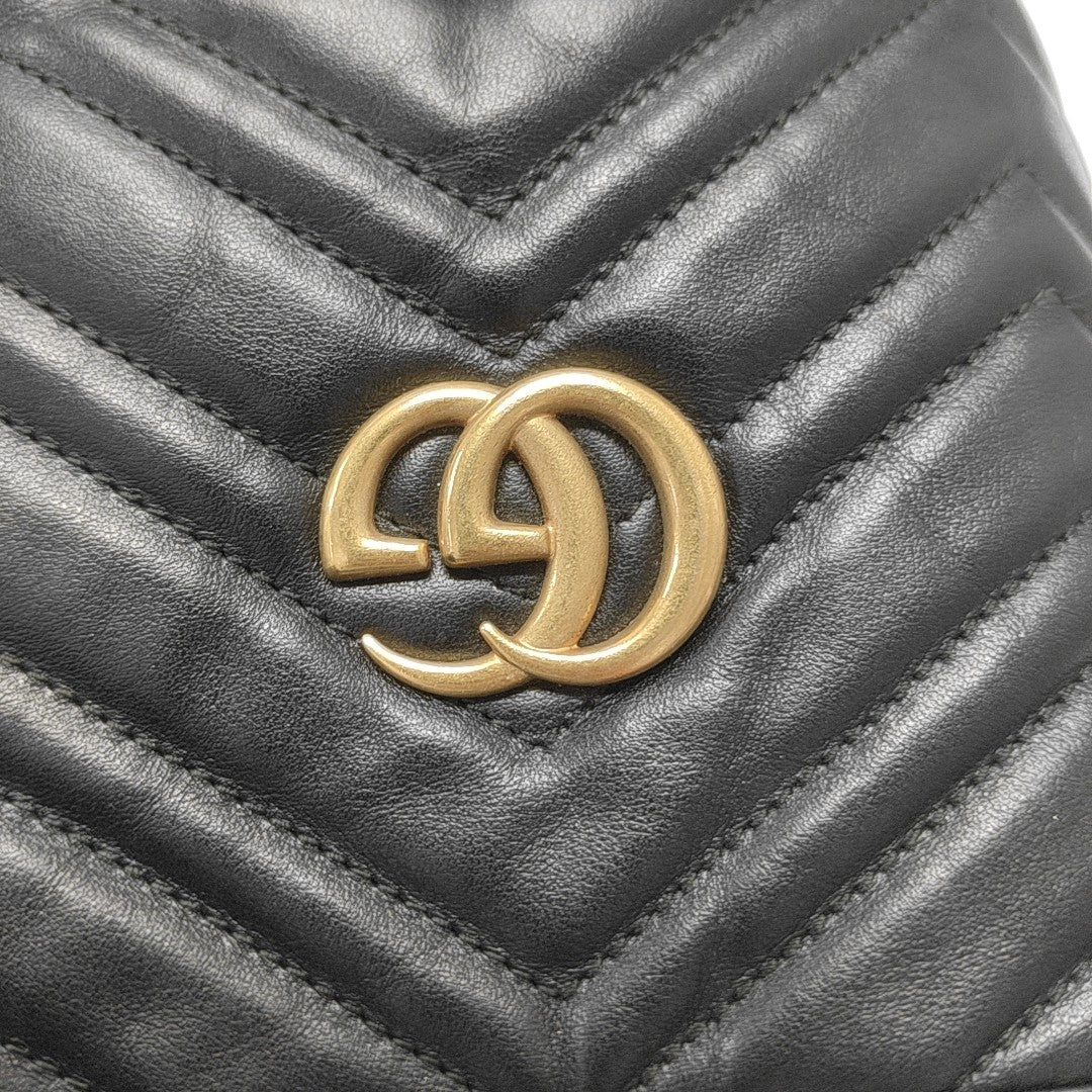 GG Marmont Mini Quilted Calfskin Black