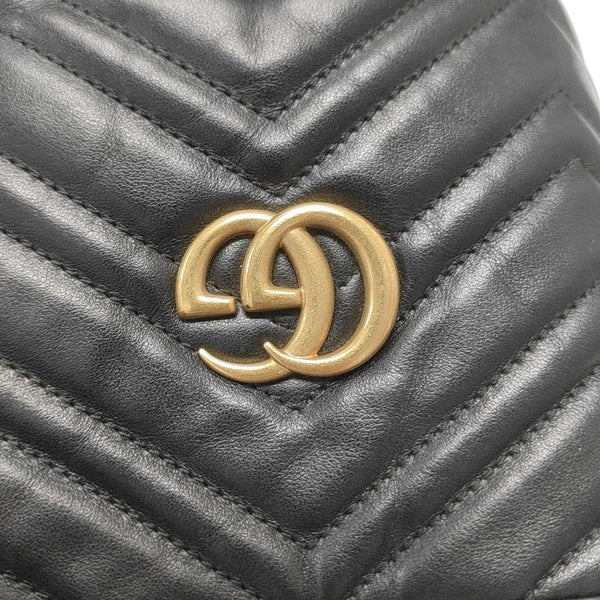 GG Marmont Mini Quilted Calfskin Black