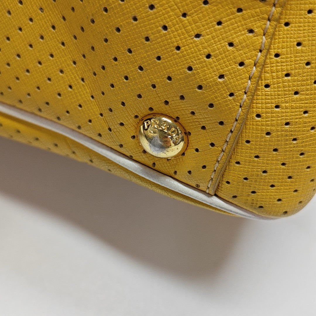 Calfskin Shoulder Bag Yellow