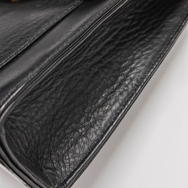 Calfskin Shoulder Bag Black
